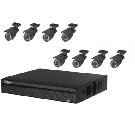Sistema de Circuito Cerrado de Seguridad DVR y 8 Cámaras  OF4081 Officinca