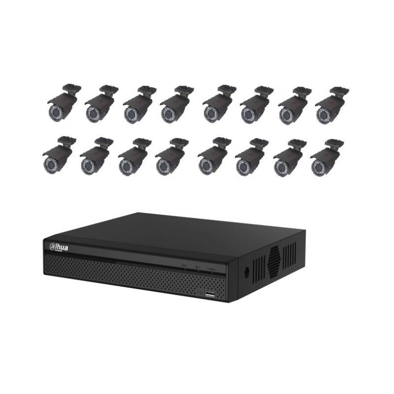 Sistema de Circuito Cerrado de Seguridad DVR y 16 Cámaras  OF4161 Officinca