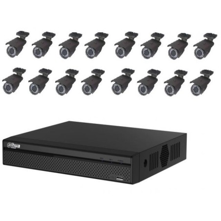 Sistema de Circuito Cerrado de Seguridad DVR y 16 Cámaras  OF4161 Officinca