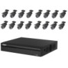 Sistema de Circuito Cerrado de Seguridad DVR y 16 Cámaras  OF4161 Officinca