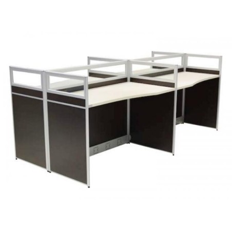 Estación de trabajo 4 puestos Lazzio Officinca